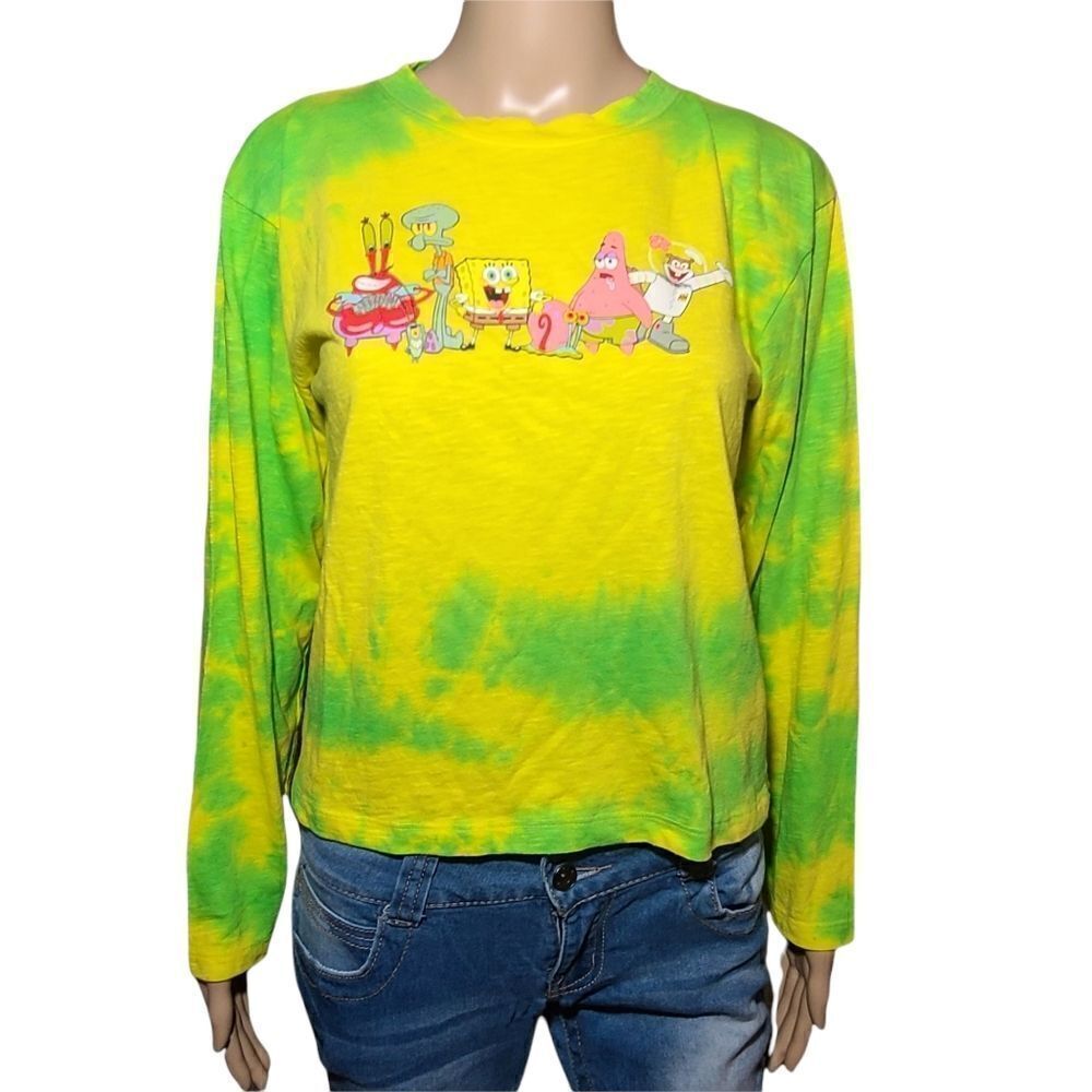 Spongebob Squarepants Tie Dye Long Sleeve Shirt